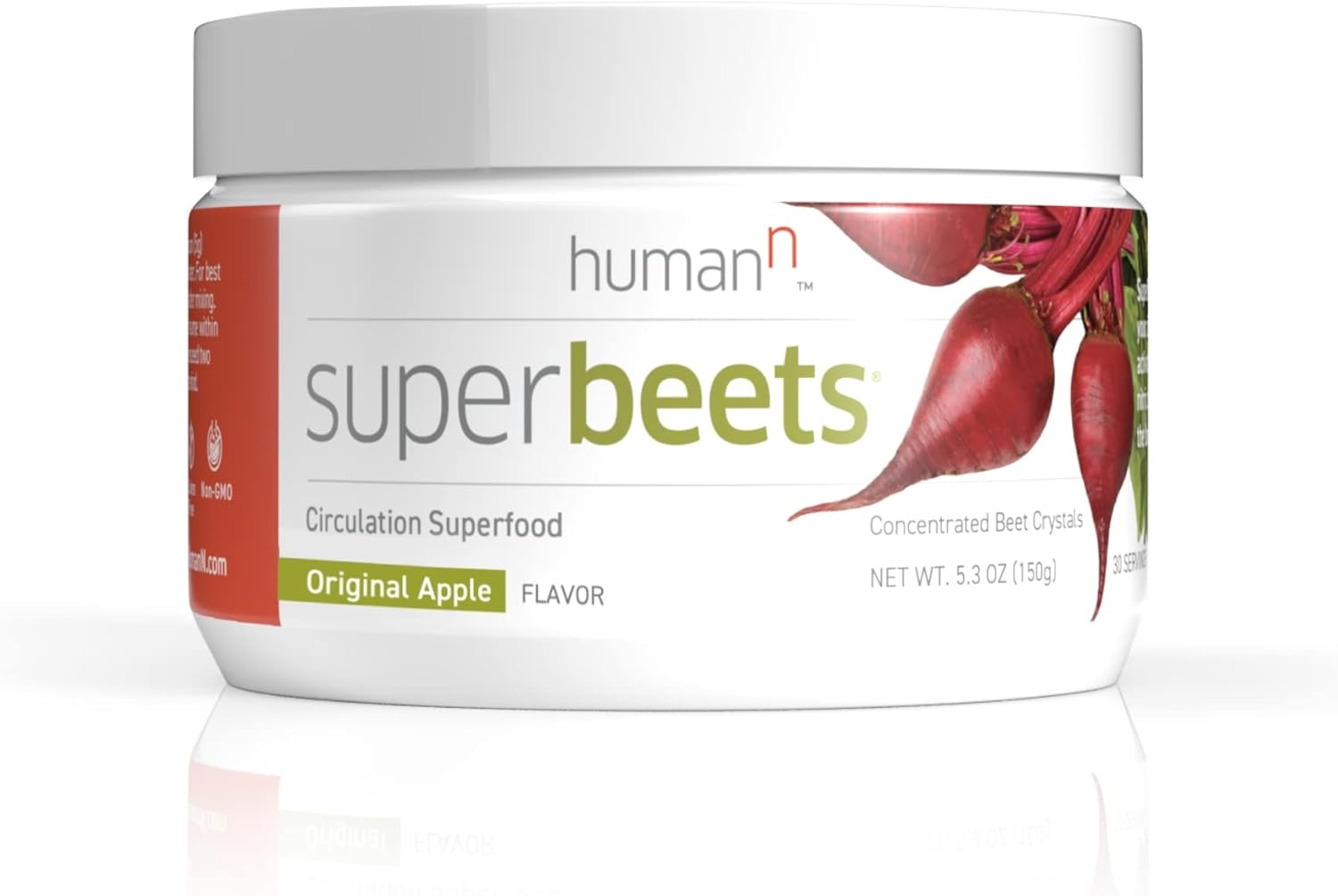 HumanN SuperBeets Original Apple - Beet Root Powder - Nitric Oxide Boo