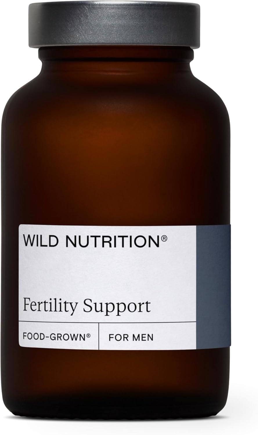 Wild Nutrition Food Grown® Fertility Support For Men | Fertility Supplements For Men To Support Optimal Testosterone, Sperm Health & Mental Resilience | Male Fertility Supplement | 60 Capsules