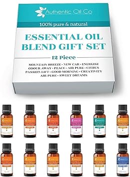 12 Piece 10ml Blend Oil Gift Set 1 Pure and Natural Oils Aromatherapy Diffuser, Cosmetics : Amazon.co.uk: Health & Personal Care