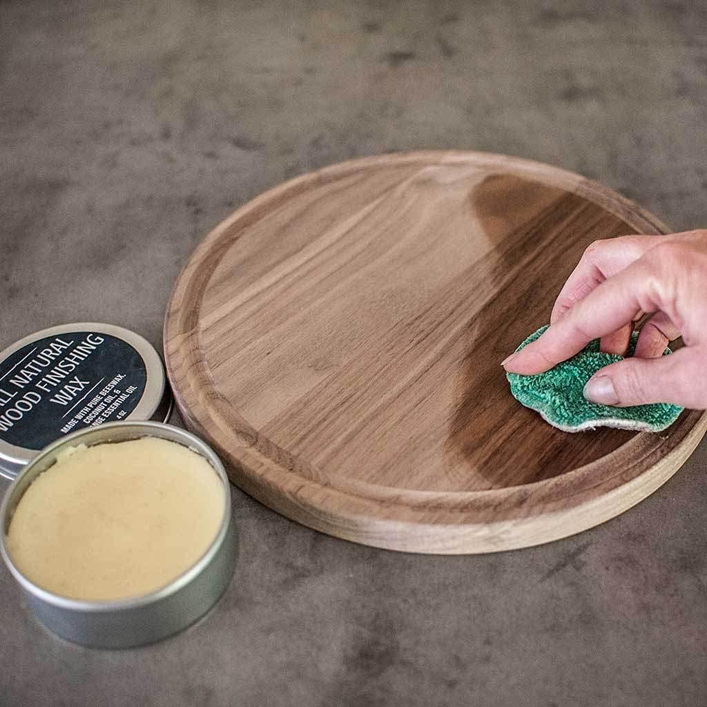Virginia Boys Kitchens Butcher - Block Oil - no Mineral Oil - Food Grade Conditioner and Oil - Use for Wooden Cutting Boards - Full Size Wax and Oil and Wax Applicator : Health & Household