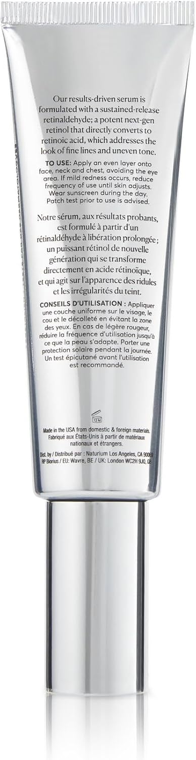 Naturium Retinaldehyde Cream Serum 0.10%, Advanced Smoothing Face & Skin Care| 1.7 Fl Oz / 50 Ml