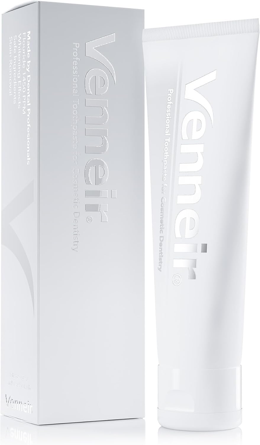 Venneir® Professional Toothpaste For Veneers, Implants, Bonding, Crowns & Natural Teeth —Effective Stain Removing, Natural, Sls Free, Pro Enamel Repair