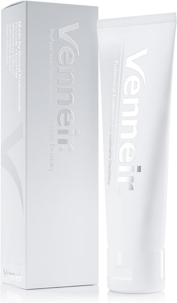 Venneir® Professional Toothpaste For Veneers, Implants, Bonding, Crowns & Natural Teeth —Effective Stain Removing, Natural, Sls Free, Pro Enamel Repair