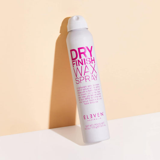 Eleven Australia Dry Finish Wax Spray A Light Finishing Spray Offering A Low Sheen & Flexible Hold - 6 Oz