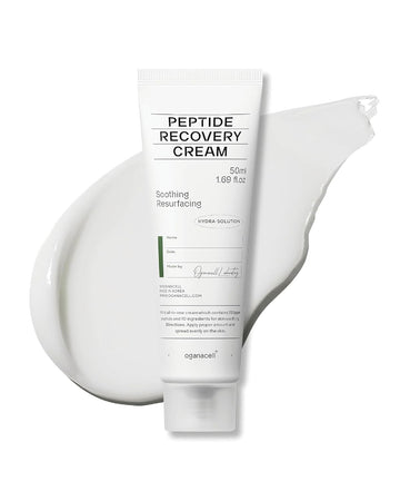 Oganacell Peptide Face Cream (1.69Fl Oz) - Intensive Hydration For Dry Skin, Itchiness, Redness. Korean Skin Care. Ceramide Np, Shea Butter, Panthenol