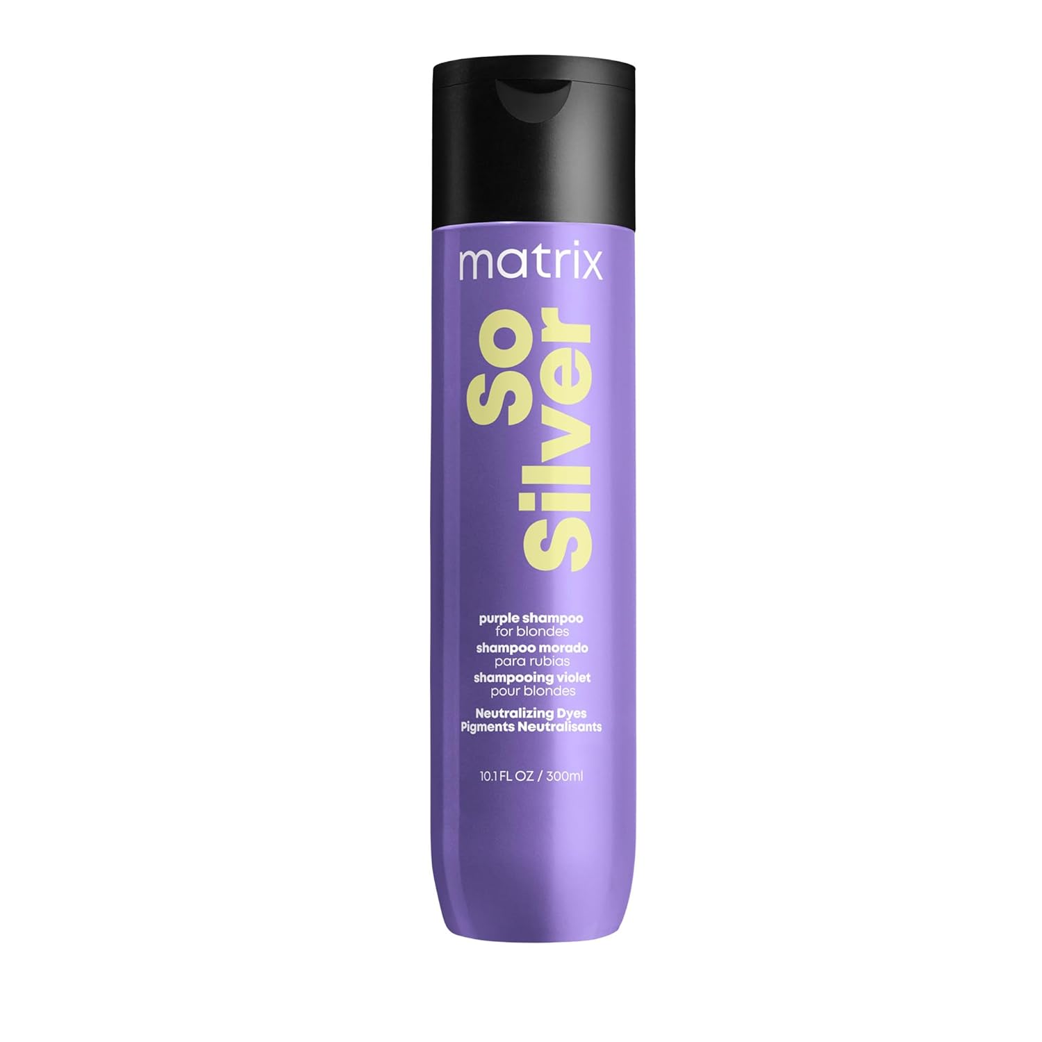 Matrix So Silver Purple Shampoo | Neutralizes Yellow Tones | Color Depositing & Toning | For Color Treated, Blonde, Grey, And Platinum Hair | Packaging May Vary | Vegan