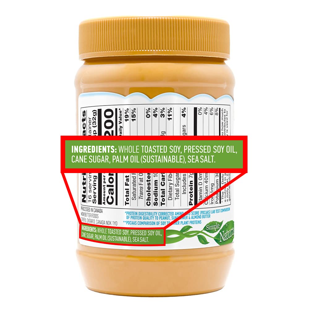 Wowbutter Natural Peanut Free Creamy 1.1Lb Jar : Peanut Butter : Grocery & Gourmet Food