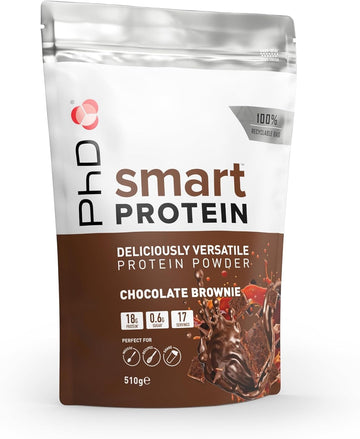 Phd Smart Protein, Versatile Shake, Ideal For Shakes, Baking And Deserts, Chocolate Brownie Flavour, 17 Servings Per 510 G Bag (Pack Of 2)