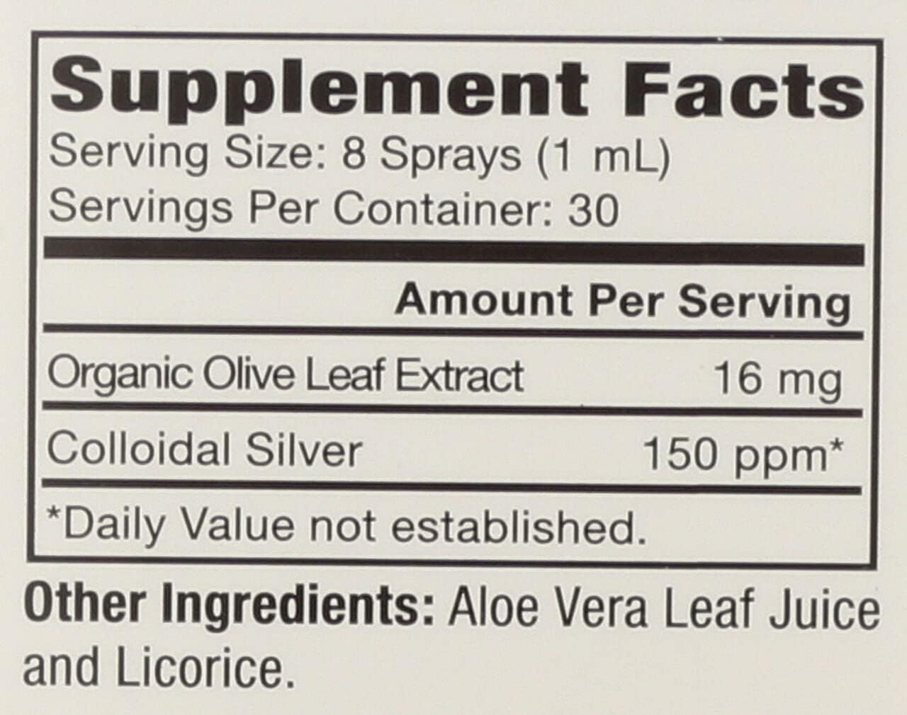 Natural Path Silver Wings Colloidal Silver Olive Leaf 150 PPM, 1 Fl Oz Liquid Spray - 1oz Glass Bottle 150ppm Strength - Natural Herbal & Mineral Nutritional Supplement - Healthy Throat Spray Support : Health & Household