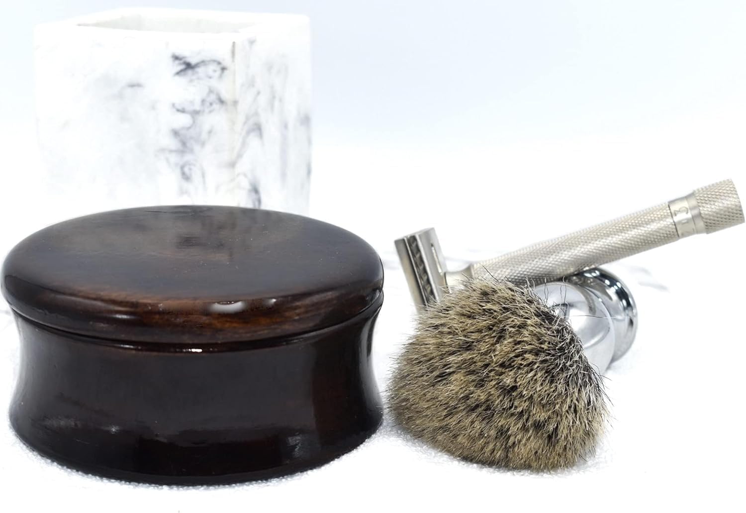 Parker Hand Carved Genuine Mango Wood Shaving Soap Bowl - Classic Style : Hair Removal Product Accessories : Beauty & Personal Care