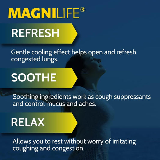 Magnilife Breathe Easy Chest Cream, Unscented Natural Chest Rub To Alleviate Coughing, Congestion, Muscle Aches, And Pains - 4Oz