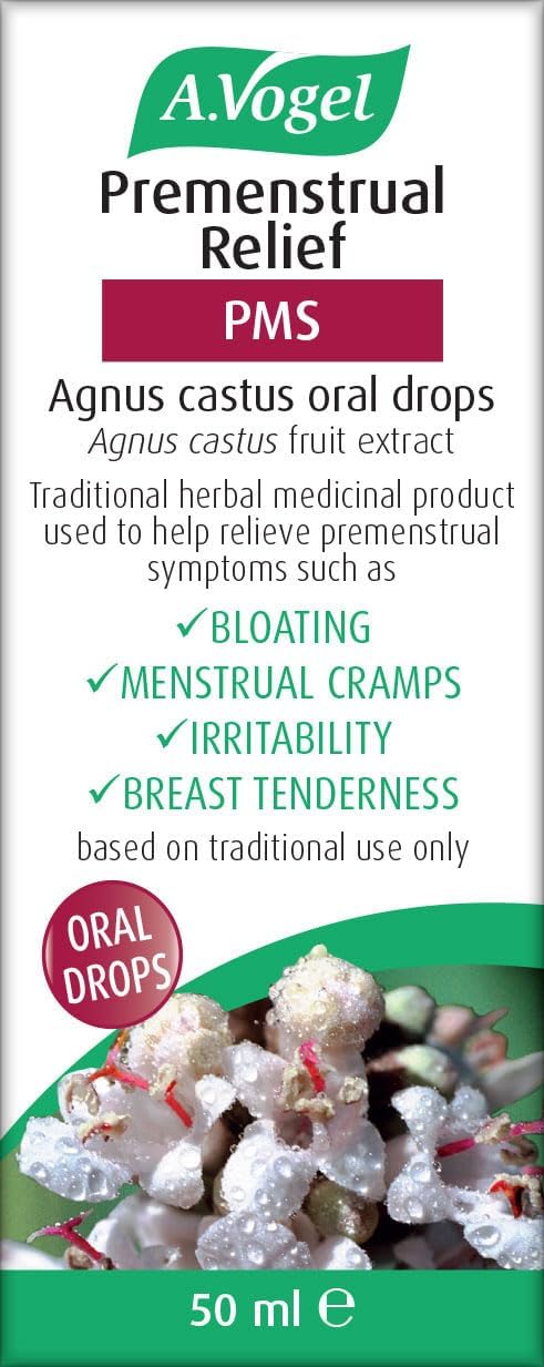 A.Vogel Premenstrual Relief | Agnus Castus Oral Drops | Relieves Premenstrual Symptoms | Menstrual Cramps, Bloating & Mood Swings