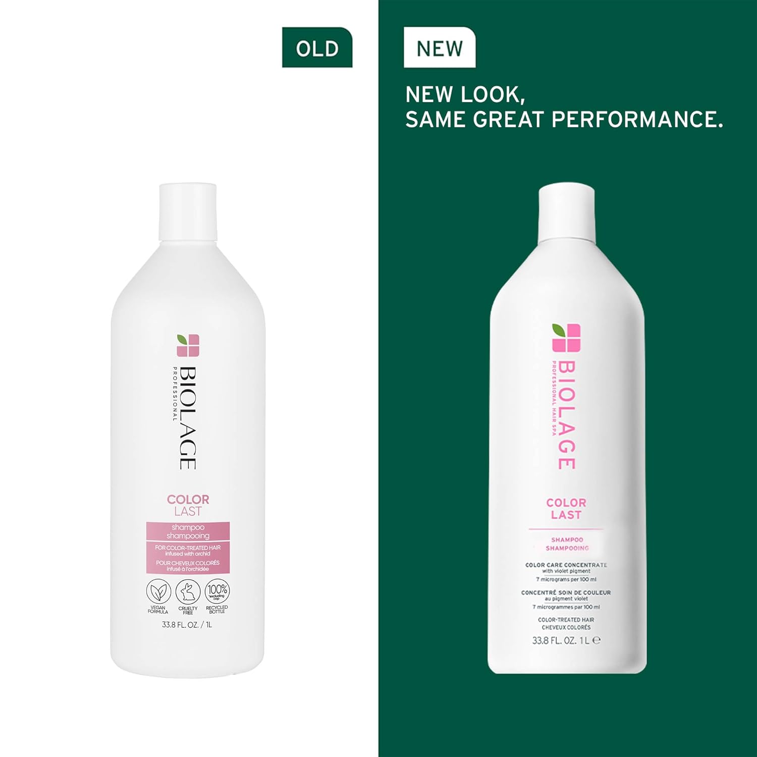 Biolage Color Last Shampoo & Conditioner Set | Helps Protect Hair & Maintain Vibrant Color | For Color-Treated Hair | Paraben & Silicone-Free | Vegan