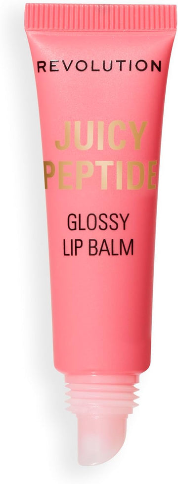 Revolution Juicy Peptide Lip Balm, Hydrating & Nourishing Formula With Peptides, Squalane & Vitamin E, Vegan & Cruelty-Free, 8Ml, Shimmer Mai Tai Pink