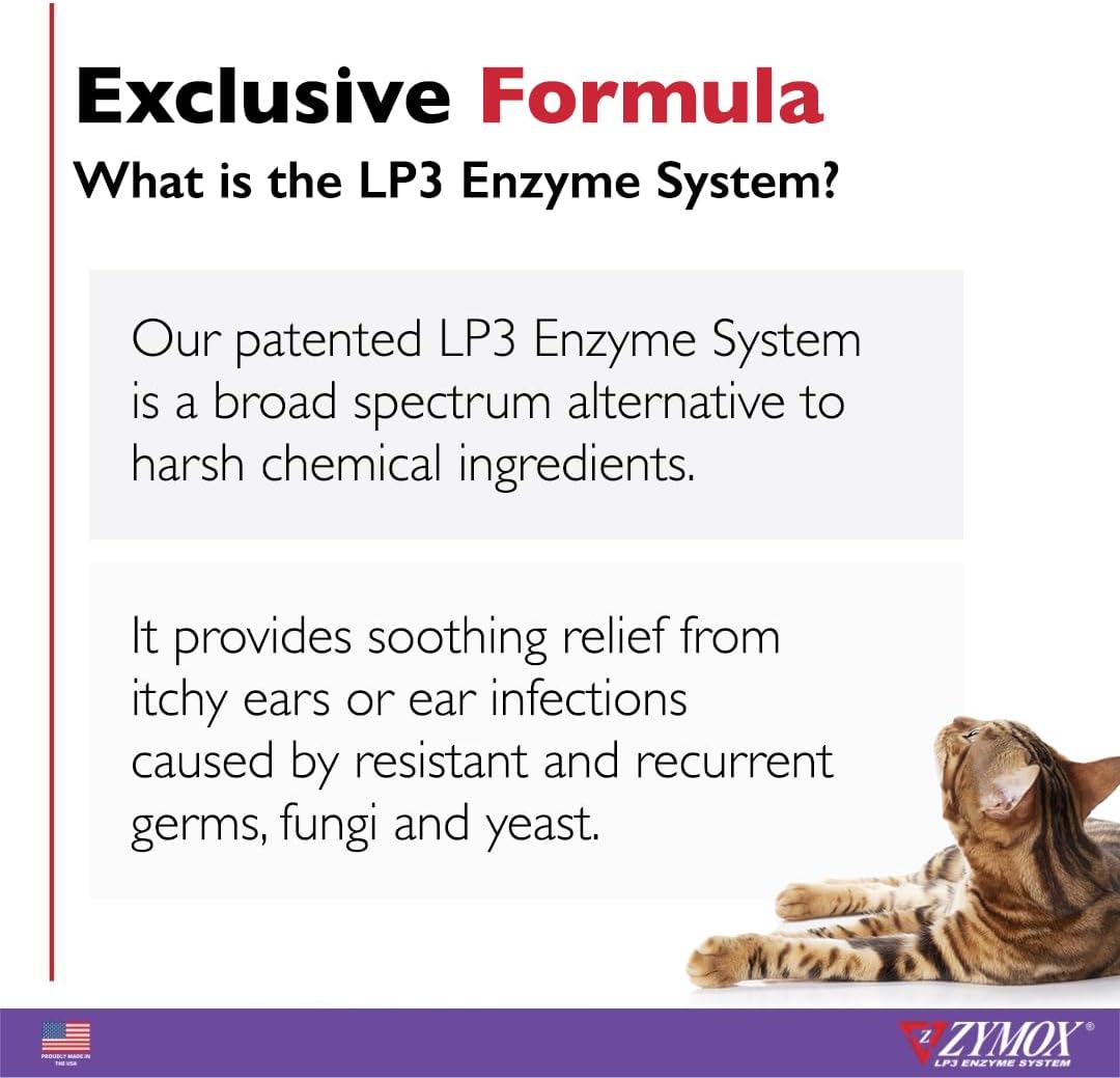 Zymox Enzymatic Ear Wipes and Ear Solution w/no Hydrocortisone for Dogs and Cats - Product Bundle - for Dirty, Waxy, Smelly Ears and to Soothe Ear Infections : Pet Supplies