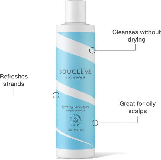 Bouclème - Hydrating Hair Cleanser - Cleansing Shampoo To Strengthen And Restore Hair - 98% Naturally Derived Ingredients And Vegan - 300Ml