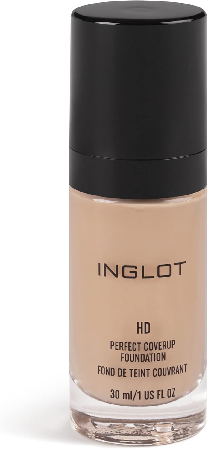 Inglot Hd Perfect Coverup Foundation - Foundation With Airbrush Effect | For Full Coverage And Long-Lasting Make-Up | Maintains A Matt Effect And Smooth Skin | 30 Ml | 76