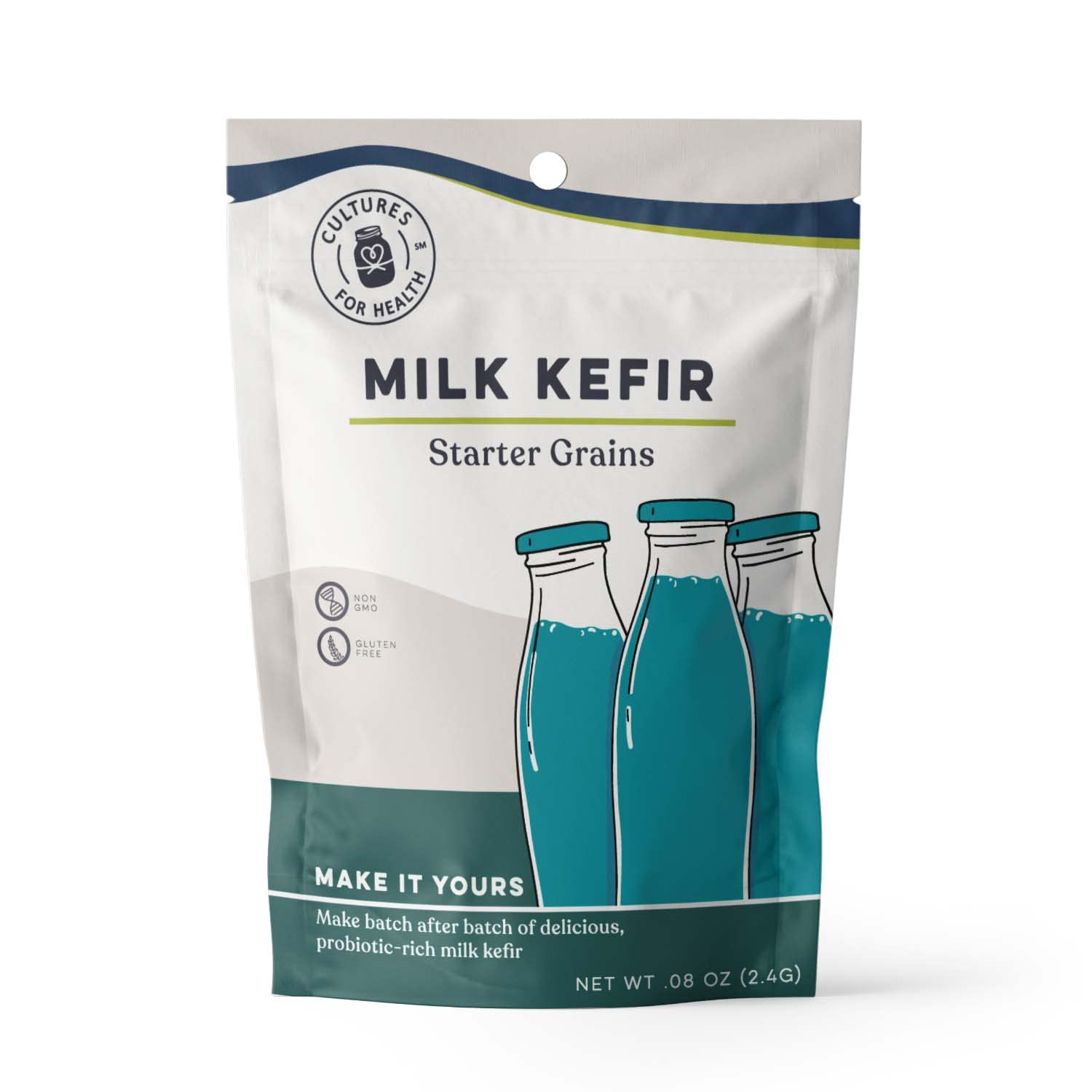 Cultures for Health Milk Kefir Grains | DIY Frothy Dairy Non-GMO Probiotic Drink for Stronger Gut Health | Limitless Heirloom Style Starter | Easy to Flavor or Add to Recipes | Bulgaros De Leche