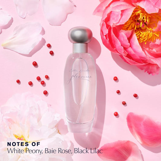 Estée Lauder Pleasures Eau De Parfum Spray With Notes Of Lilies, White Peonies & Jasmine | Women'S Perfume, 3.4 Fl Oz : Estee Lauder: Beauty & Personal Care