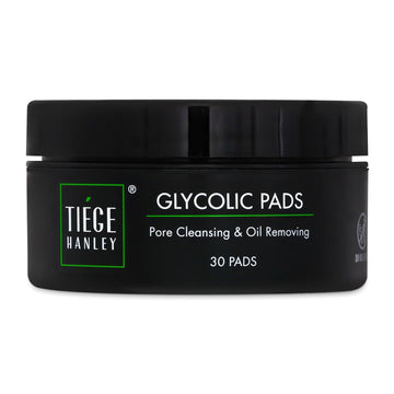 Tiege Hanley Glycolic Acid Pads For Men, 1-Pack - Exfoliating Face Cleansing Pads For Forehead, Nose & Cheeks - Men'S Daily Skin Care Facial Wipes.18.5% Acid Complex (Glycolic, Salicylic & Lactic)