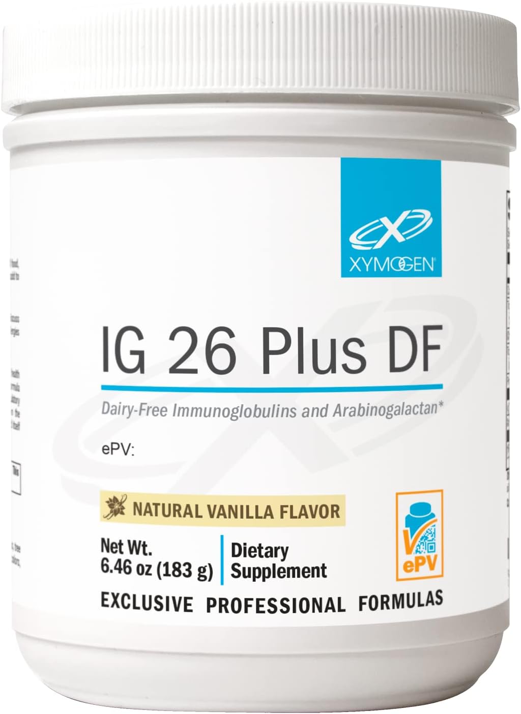 XYMOGEN IG 26 Plus DF - Dairy Free Immunoglobulin Powder + IgY Max Hyp