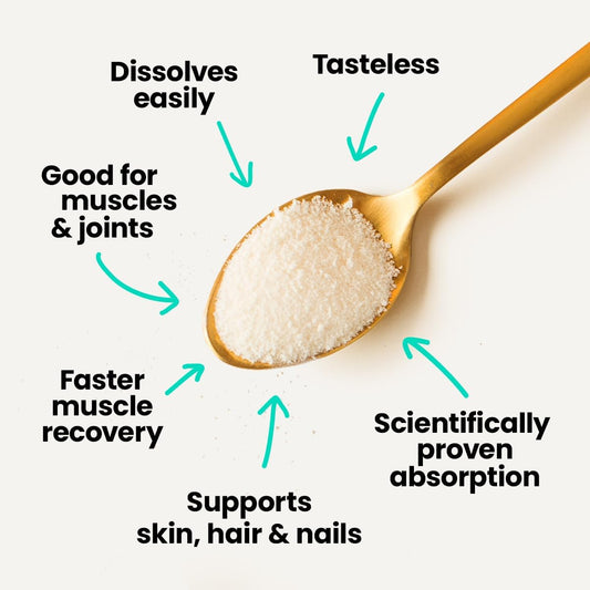 Feel Complete | High Protein Collagen | Grass Fed & Hydrolysed | Premium Type 1 & 3 Hydrolysed Bovine Collagen Peptides | Halal | Skin, Hair & Nails | Includes Amino Acids | 300G | 30 Servings