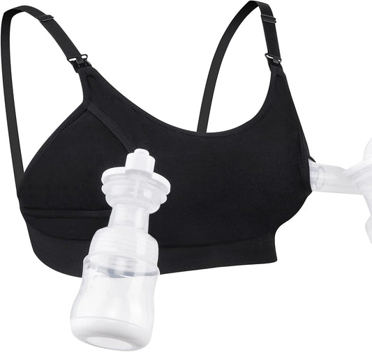 Momcozy Hands Free Pumping Bra 2 Pack, Adjustable Breast-Pumps Holding And Nursing Bra