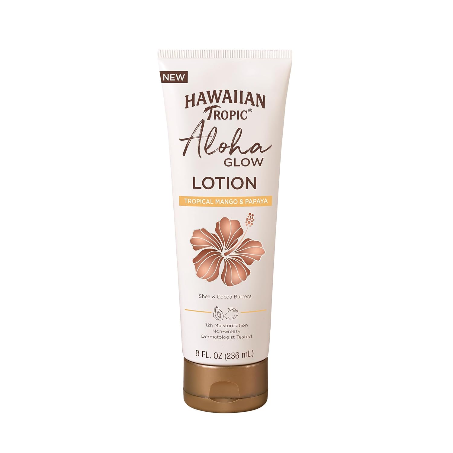 Hawaiian Tropic Aloha Glow Lotion, 8Oz | Tan Extender Lotion, After Sun Tan Extender, After Sun Care With Shea Butter & Cocoa Butter, Hawaiian Tropic Body Moisturizer, Body Cream For Women, 8 Fl Oz