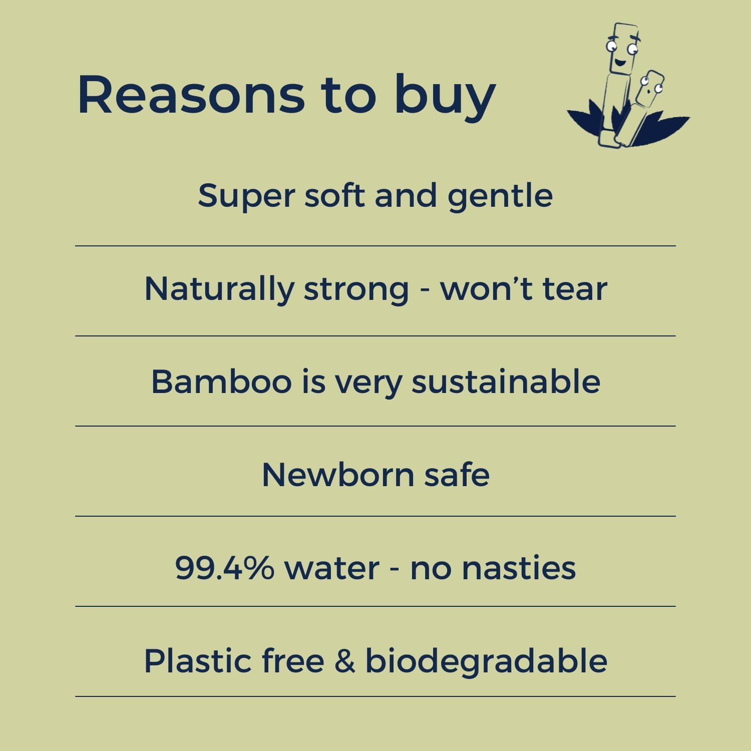 Mum & You Bamboo Baby Wipes Multipack - 100% Biodegradable Wet Bamboo Wipes (5 Packs), 99.4% Water Wipes for Sensitive Newborn Skin, Baby Wipes Multipack for Bum Wet Wipes : Amazon.co.uk: Baby Products