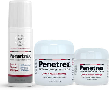Penetrex Joint & Muscle Therapy Trio ? Soothing Relief for Back, Neck, Hands, Feet & Nerves ? Maximum Strength Premium Whole Body Recovery Rub with Arnica, Vitamin B6 MSM & Boswellia ? 2oz, 3oz, 4oz