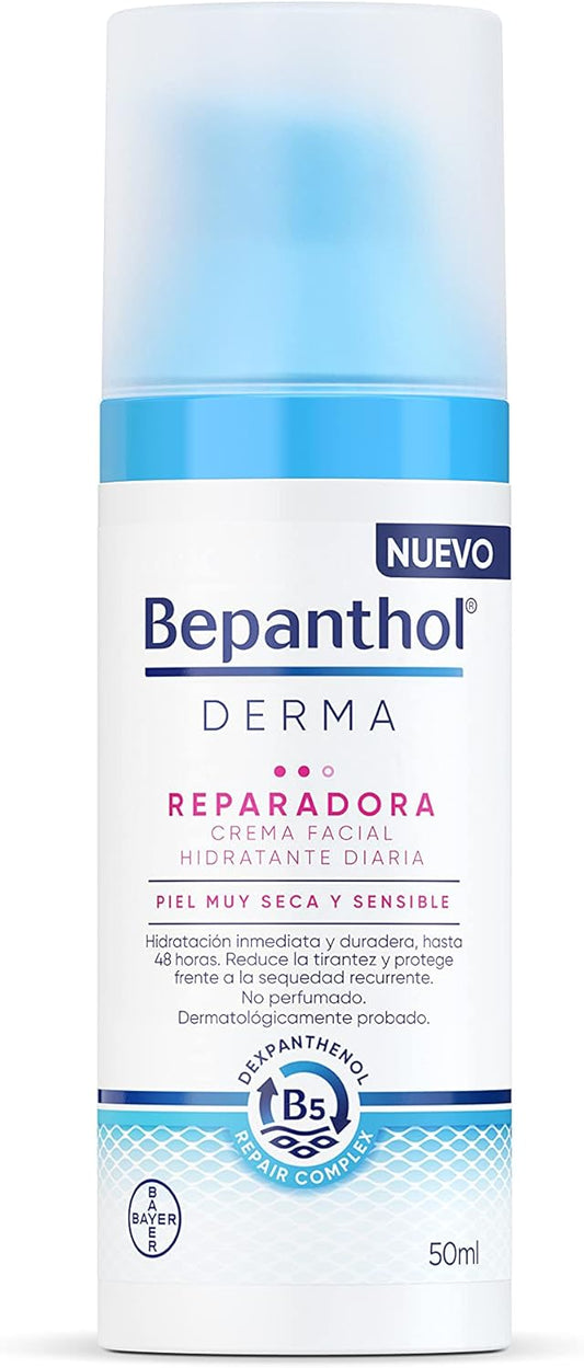 Bepanthol Derma Repair Day Moisturising Cream, Very Dry and Sensitive Skin 50 ml