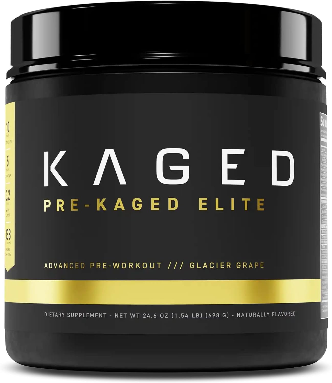 Kaged High Stimulant Pre Workout Powder | Glacier Grape | Pre-Kaged El
