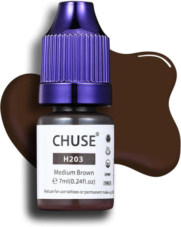 Chuse Pmu Hybrid Liquid Eyebrow Pigments 0.24Oz/7Ml (H204 Light Brown)