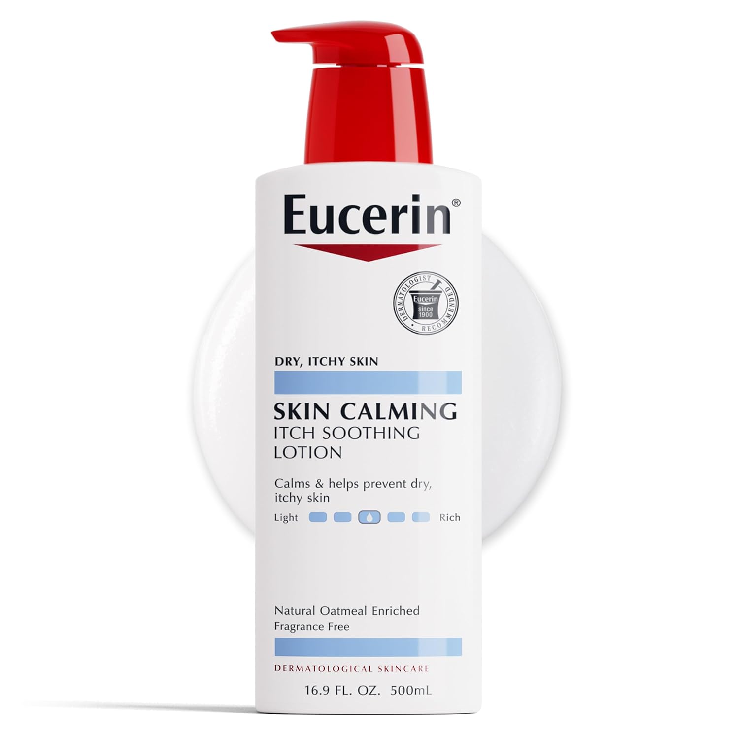 Eucerin Skin Calming Lotion - Full Body Lotion For Dry, Itchy Skin, Natural Oatmeal Enriched - 16.9 Fl. Oz Pump Bottle