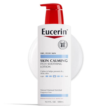 Eucerin Skin Calming Lotion - Full Body Lotion For Dry, Itchy Skin, Natural Oatmeal Enriched - 16.9 Fl. Oz Pump Bottle
