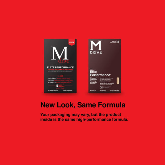 Mdrive Elite Testosterone Booster For Men - Supports Immune Health, Energy, Vo2Max, Recovery, Stress Relief, Lean Muscle, Ksm-66 Ashwagandha, Dim, Fenugreek, 90 Capsules