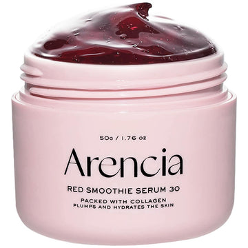 Overnight Red Smoothie Face Mask Serum, Glowing & Soothing With 30% Red Collagen, Niacinamide, Peptide, Vitamin E