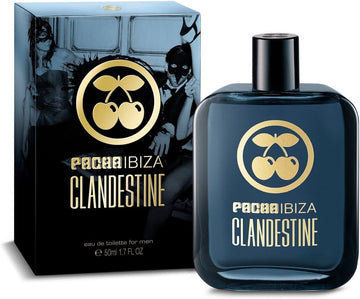 Pacha Ibiza Perfumes - Clandestine Him, Eau De Toilette For Men - Long Lasting - Sexy, Masculine And Elegant Fragance - Woody And Spicy Notes - Ideal For Day Wear - 50 Ml