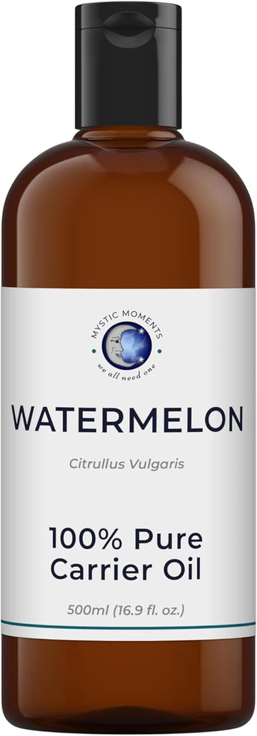 Mystic Moments | Watermelon Carrier Oil 500Ml - Pure & Natural Oil Perfect For Hair, Face, Nails, Aromatherapy, Massage And Oil Dilution Vegan Gmo Free