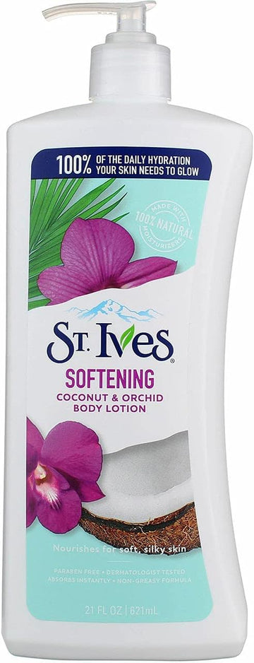 St Ives Body Lotion 21Oz Soft And Silky(Coconut/Orchid) (3 Pack)
