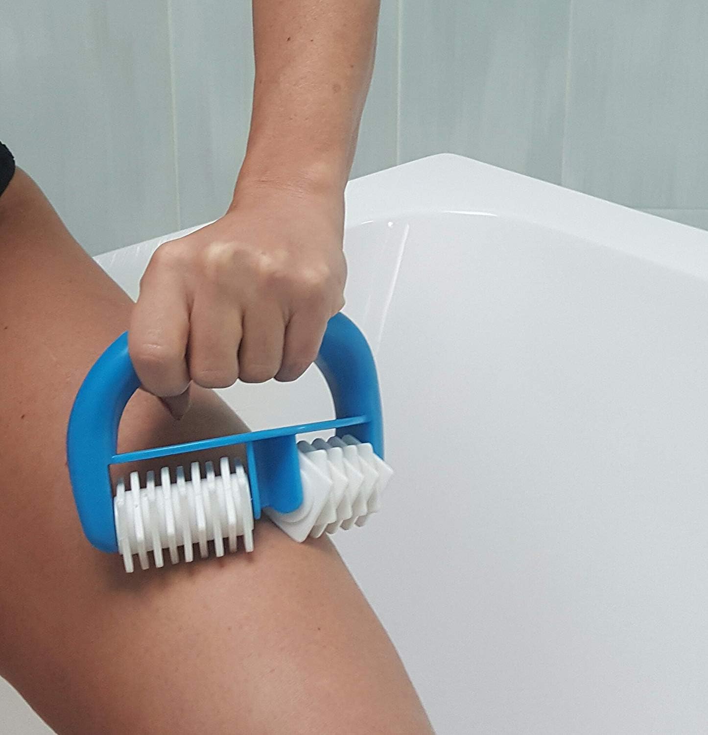 Fascia Cellulite Body Massager And Muscle Roller - Myofascial Release Tool For Thighs Legs Use Wet Or Dry With Lure Cellulite Massage Oil