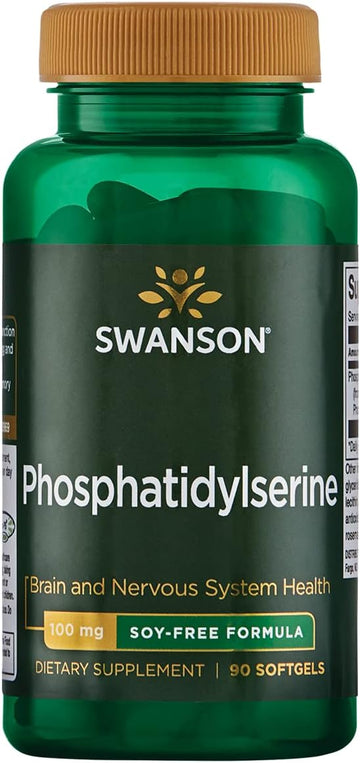 Swanson Sunflower Phosphatidylserine Soy-Free 100 Milligrams 90 Sgels