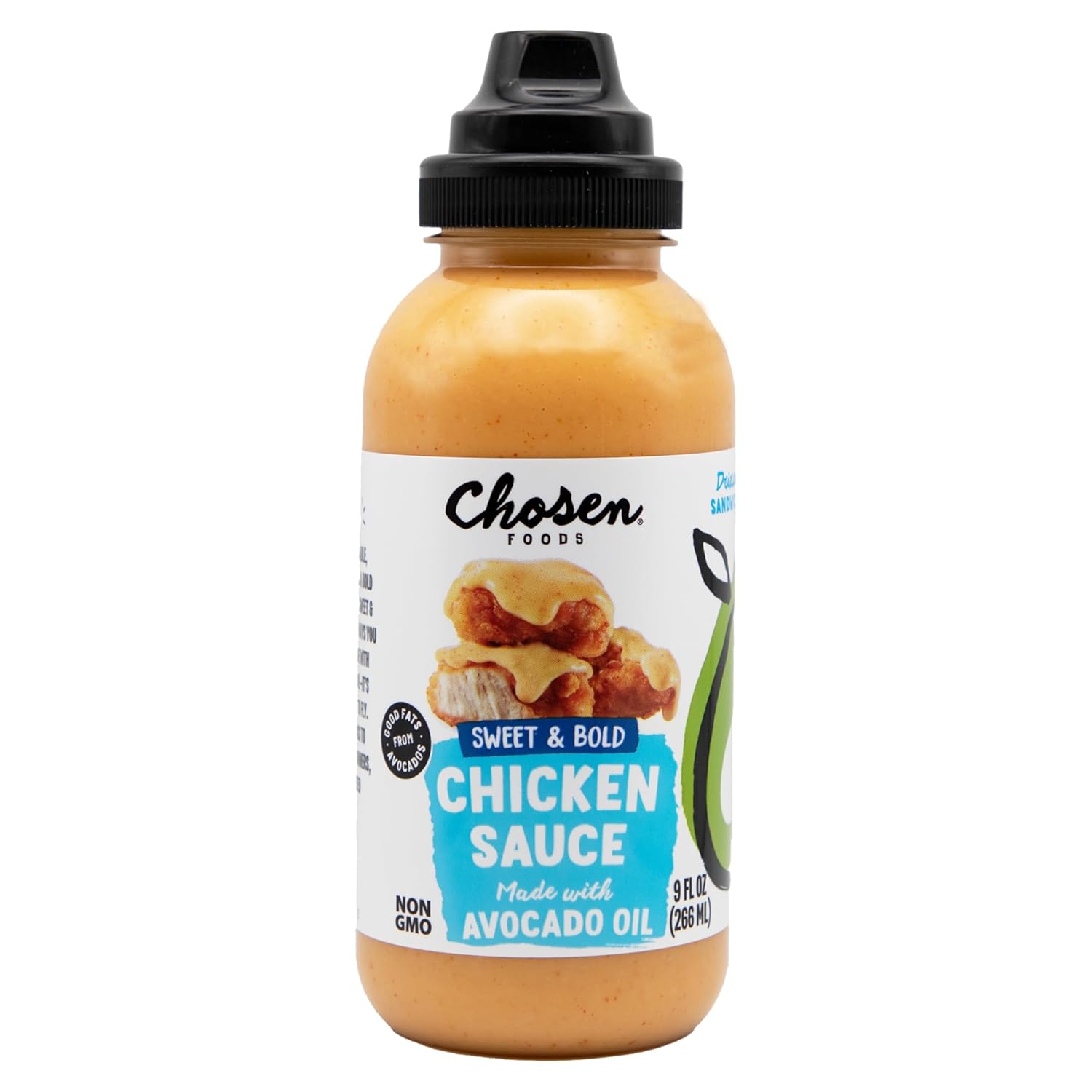 Chosen Foods Chicken Sauce, For Hamburgers, Sandwiches, Nuggets, Wings, Fries, And More 9 Floz