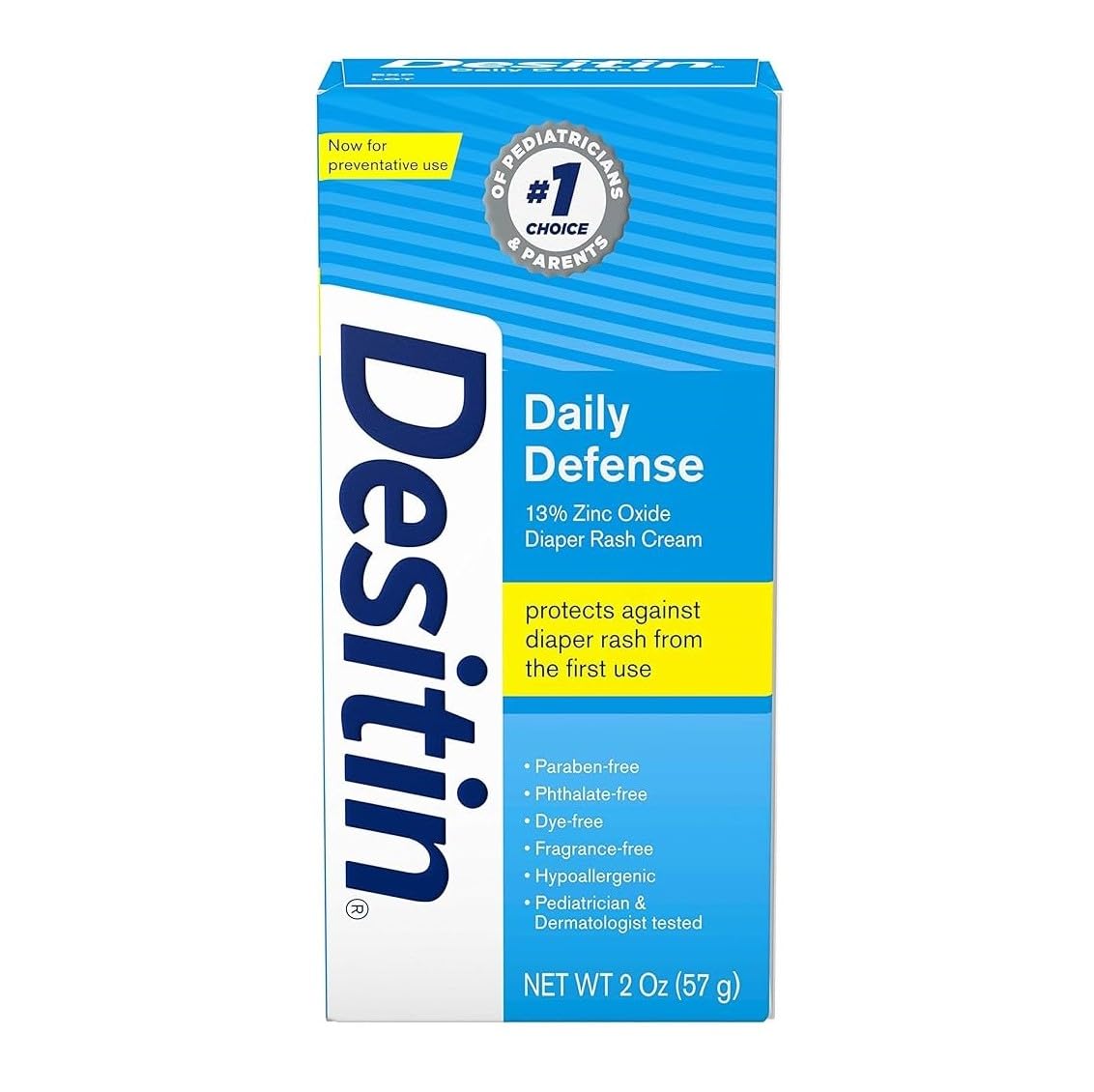 Desitin Daily Defense Diaper Rash Cream with Zinc Oxide 4 oz and 2 oz Bundle Pack : Baby