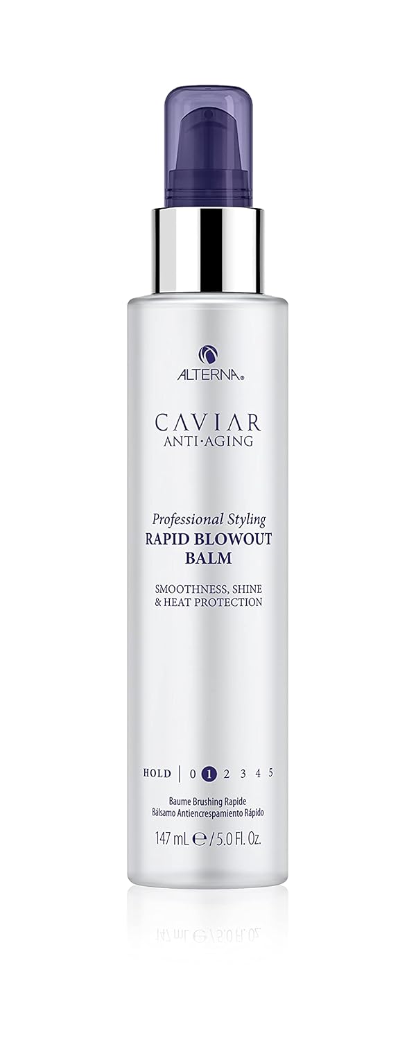 Alterna Caviar Professional Styling Rapid Blowout Balm, 5 Fl Oz | Heat Protection That Smoothes Seamlessly Through Hair | Sulfate Free