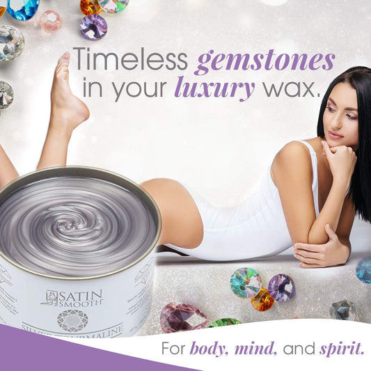Satin Smooth Silver Tourmaline Hair Removal Wax 14Oz