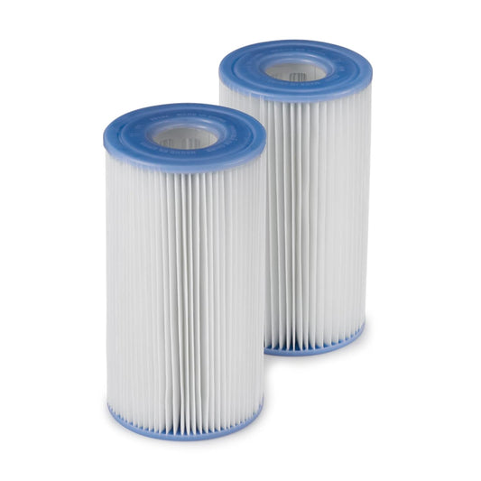 Intex 29002E Type A Pool Filter Cartridge Filter Pumps – Easy-to-Clean – Dacron Paper – Efficient Filtration – Two Pack