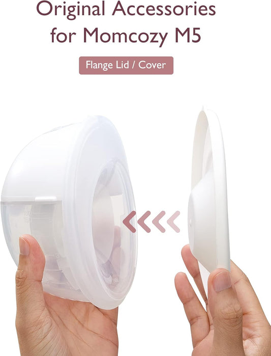 Momcozy Flange Lid Only Compatible With Momcozy M5 Not For Others. Dust-Proof Flange Cover Original M5 Breast Pump Replacement Accessories, 1 Pack