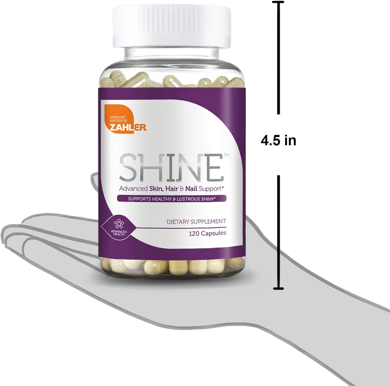 Zahler Shine, Hair Growth Supplement, Skin Hair and Nails Vitamins wit