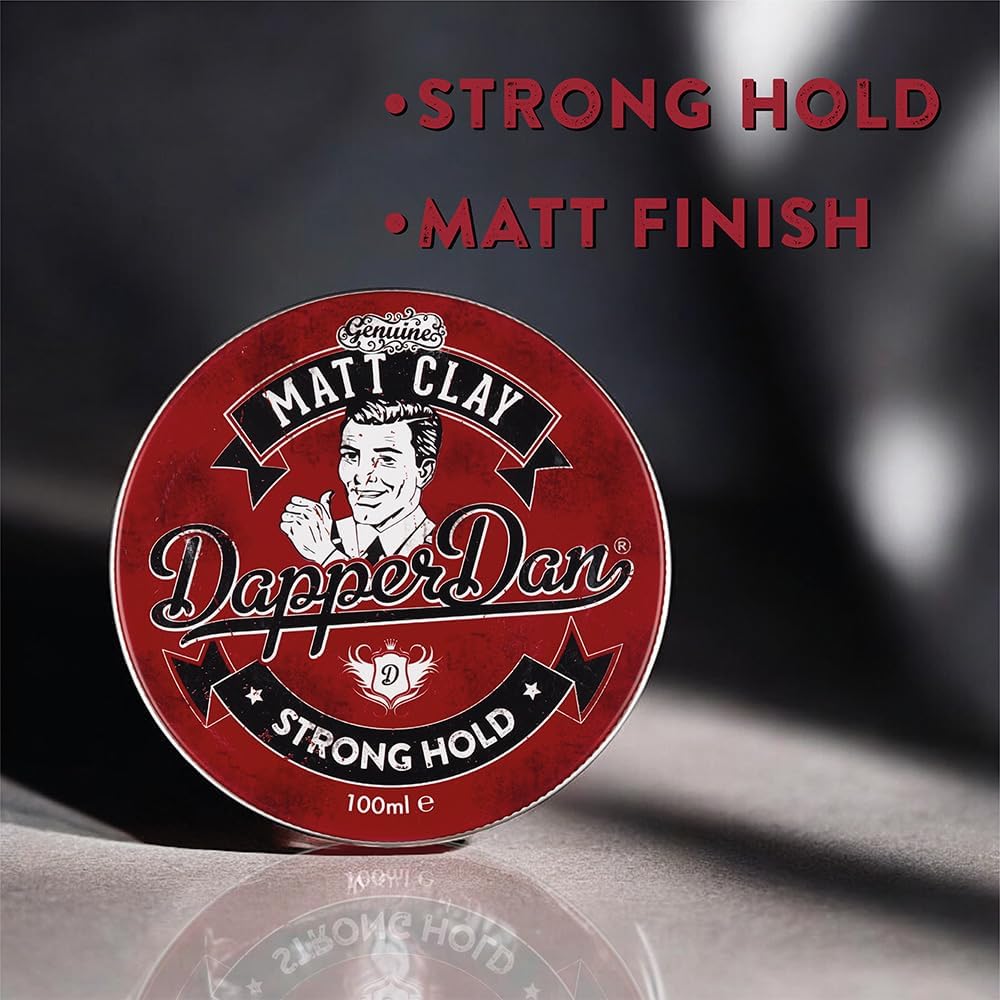 Dapper Dan Matt Clay, Strong Hold Matte Finish Soft Clay for Men, Mens Firm Hold Hair Clay Saffron and Leather Fragrance 1 x 100 ml : Amazon.co.uk: Beauty